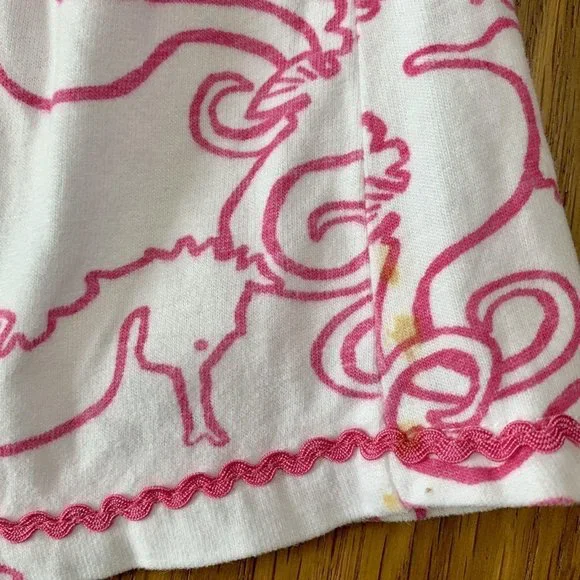 HATLEY Seahorse Sun Dress Girls 18-24 Mos Toddler Girl Beachy White Pink Pockets - Picture 5 of 6